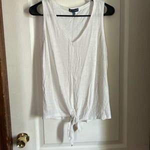 Shimmer tie front top